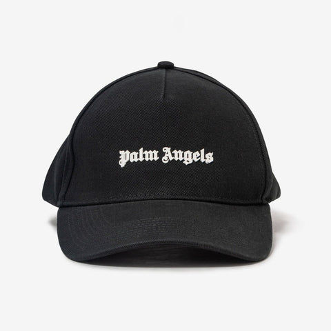 Palm Angels Rubberized Logo Baseball Cap Black