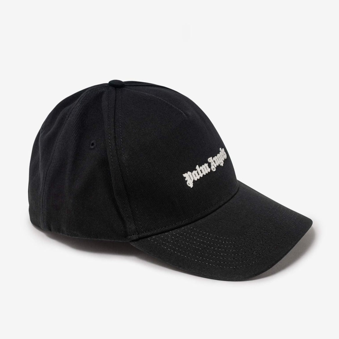 Palm Angels Rubberized Logo Baseball Cap Black - | ORIGINALFOOK