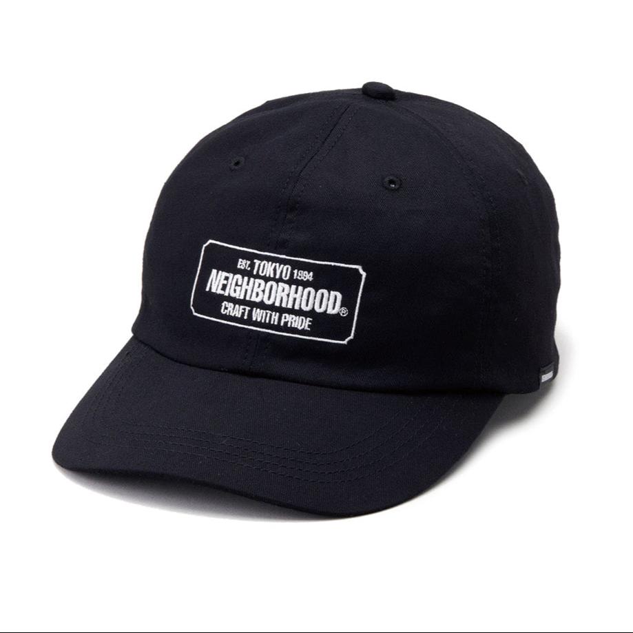 Neighborhood Embroidered Logo Dad Cap Black NEIGHBORHOOD NEIGHBORHOOD - originalfook singapore