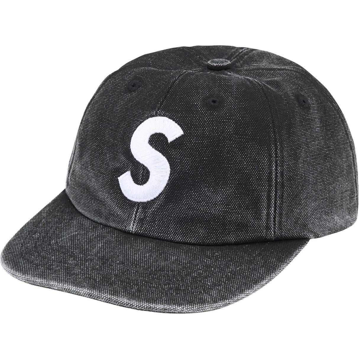 Supreme Pigment S Logo 6-Panel Cap Black SUPREME SUPREME - originalfook singapore