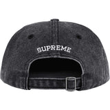 Supreme Pigment S Logo 6-Panel Cap Black SUPREME SUPREME - originalfook singapore