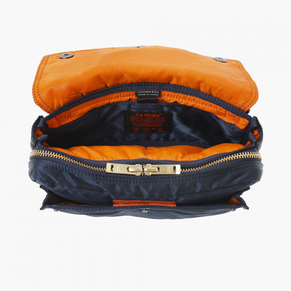 Porter Yoshida Japan Tanker Envelope Bag in navy, a stylish and functional bag with a sleek design and durable material.
