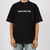 Balenciaga Mirror Logo Medium Fit Tee Black BAL BAL - originalfook singapore
