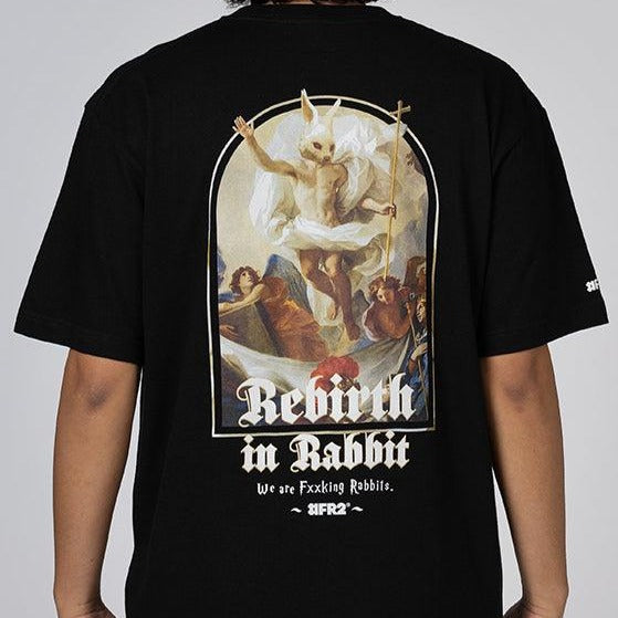 FR2 JAPAN Rebirth in Rabbit Tee Black #FR2 #FR2 - originalfook singapore