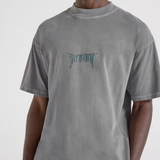 Represent Rock Logo Tee Grey REPRESENT REPRESENT - originalfook singapore