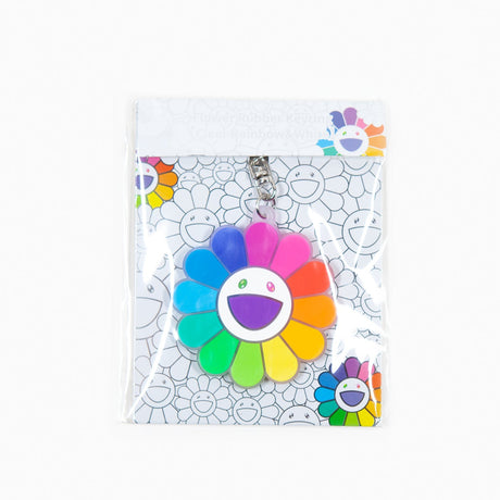 Takashi Murakami Kaikai Kiki Flower Rubber Keyring Rainbow Clear (5.5cm) TAKASHI MURAKAMI TAKASHI MURAKAMI - originalfook singapore