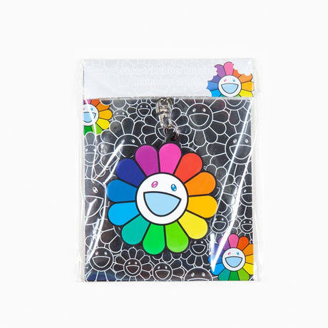 Takashi Murakami Kaikai Kiki Flower Rubber Keyring Rainbow White (5.5cm) TAKASHI MURAKAMI TAKASHI MURAKAMI - originalfook singapore