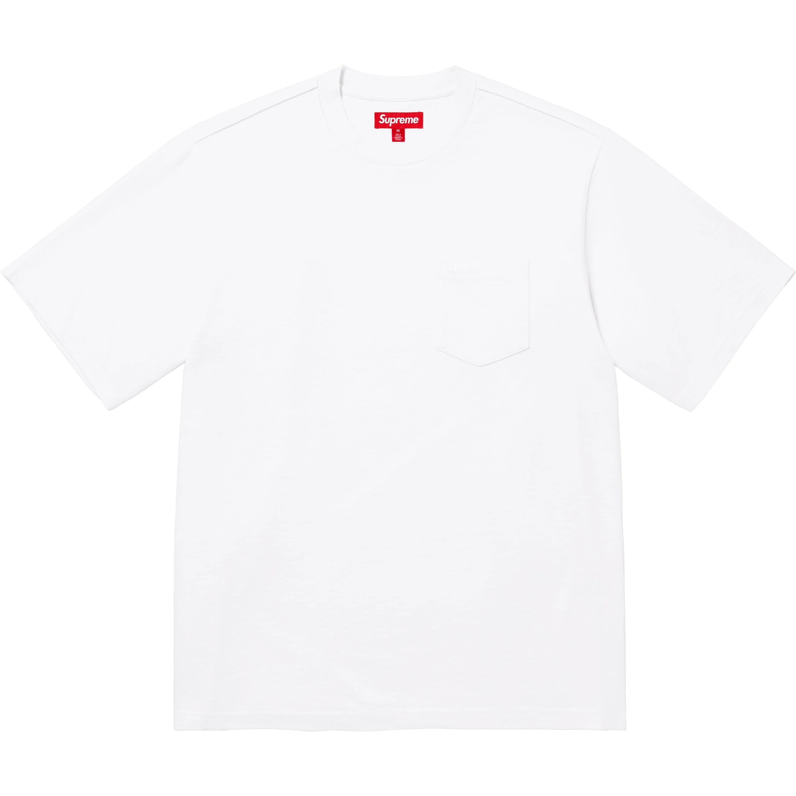 Buy Supreme Embroidery Logo Pocket Tee White online in Singapore