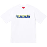 Supreme Satin Applique Tee White SUPREME SUPREME - originalfook singapore