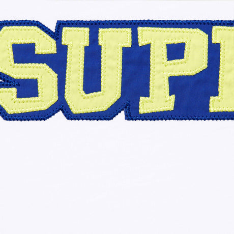 Supreme Satin Applique Tee White SUPREME SUPREME - originalfook singapore