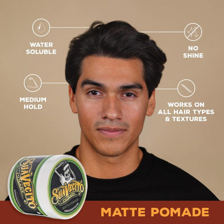 Suavecito Strong Hold Matte Pomade SUAVECITO SUAVECITO - originalfook singapore