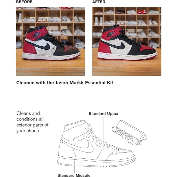 Jason Markk Essential Shoe Cleaning Kit (Brush + Cleaner) JASON MARKK JASON MARKK - originalfook singapore