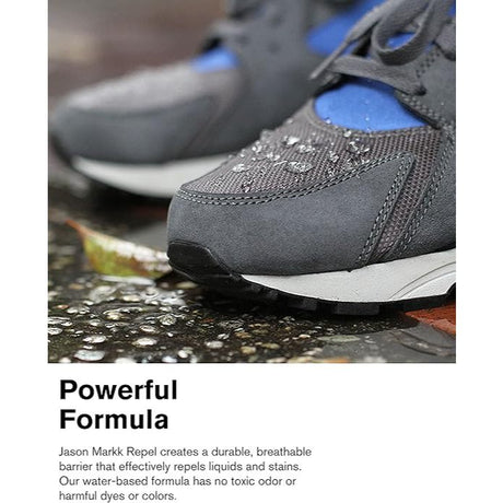 JASON MARKK Repel Shoe Spray Refill in a bottle for shoe care, designed to protect and repel water and stains on footwear.