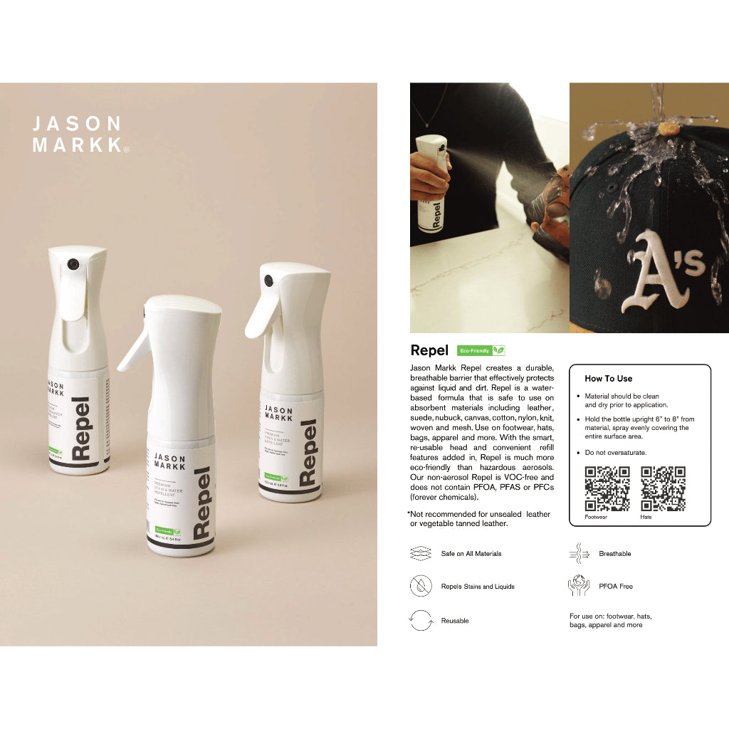 Jason Markk Cleaning Kit + Repel Shoe Spray Set