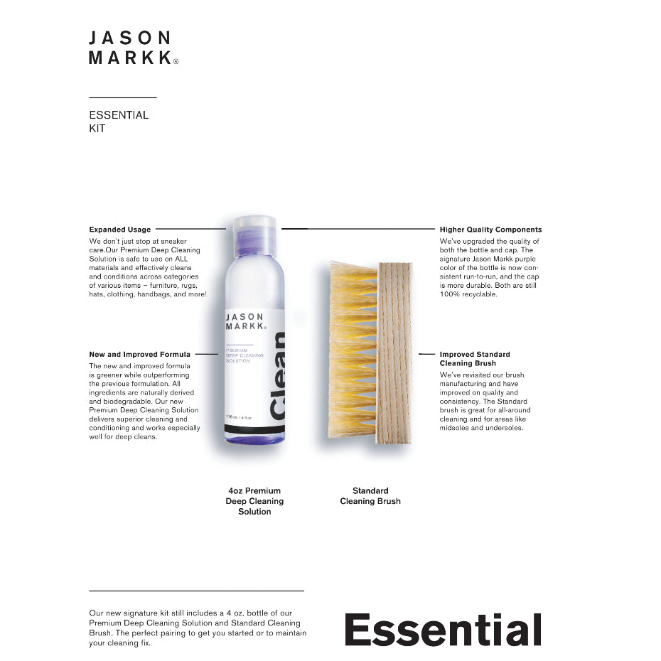 Jason Markk Essential Shoe Cleaning Kit (Brush + Cleaner) JASON MARKK JASON MARKK - originalfook singapore