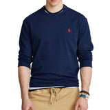 Polo Ralph Lauren Classic Fit Heavyweight Long Sleeve Tee Navy