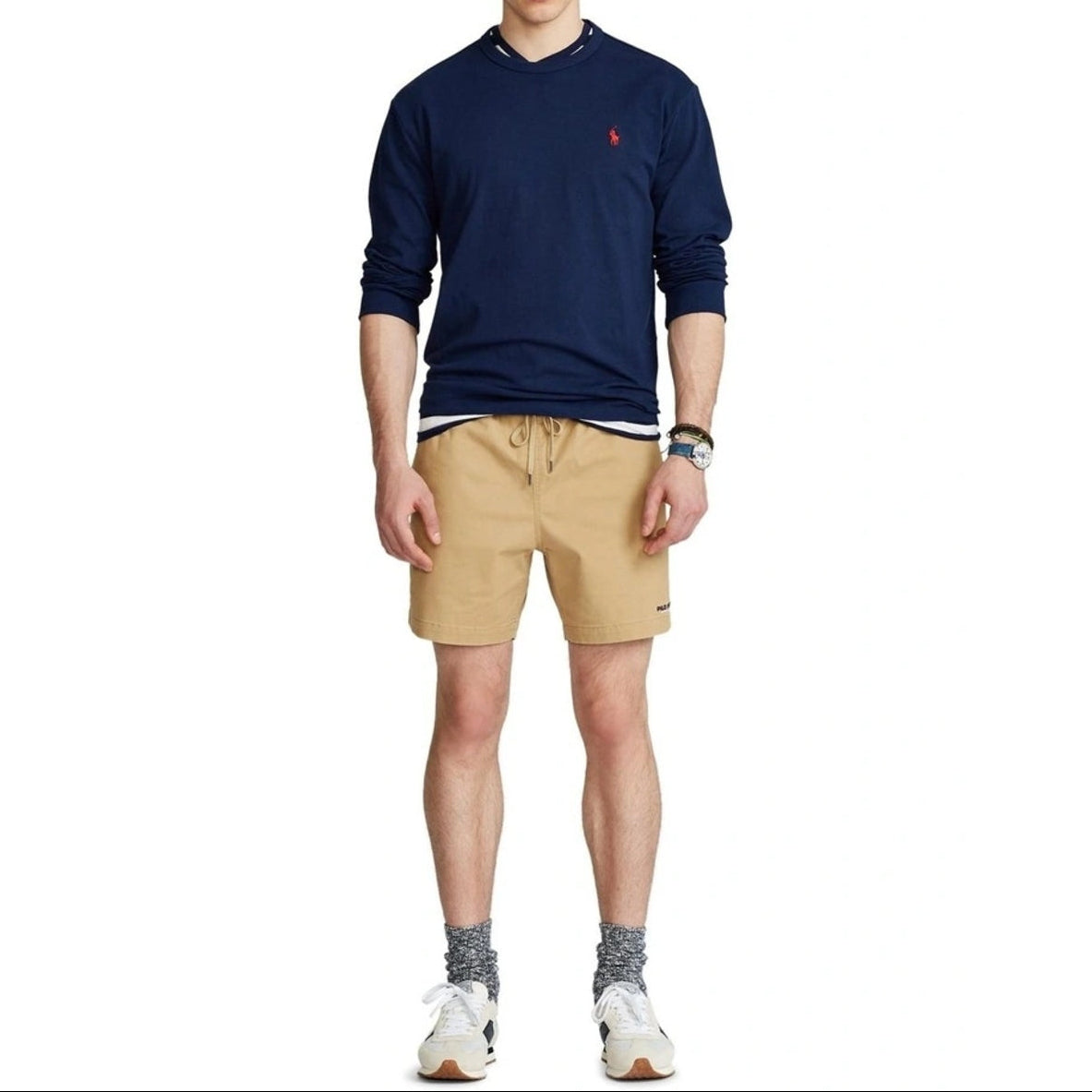 Polo Ralph Lauren Classic Fit Heavyweight Long Sleeve Tee Navy