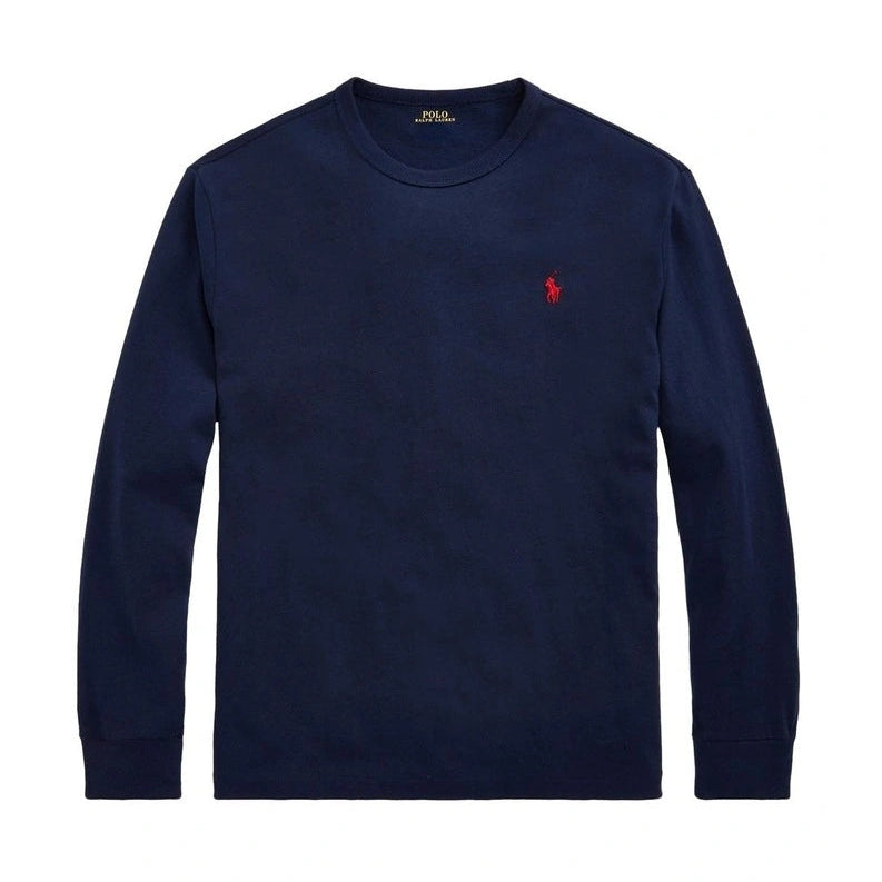Polo Ralph Lauren Classic Fit Heavyweight Long Sleeve Tee Navy
