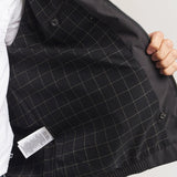 Black Polo Ralph Lauren Bi-Swing Harrington Jacket shown on a model with front zipper and classic fit, casual outerwear for men.