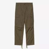 Carhartt WIP Regular Cargo Pants in Cypress green, featuring a straight-leg fit and utility pockets