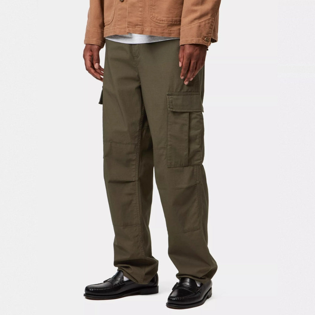 Carhartt WIP Regular Cargo Pants in Cypress green with multiple utility pockets