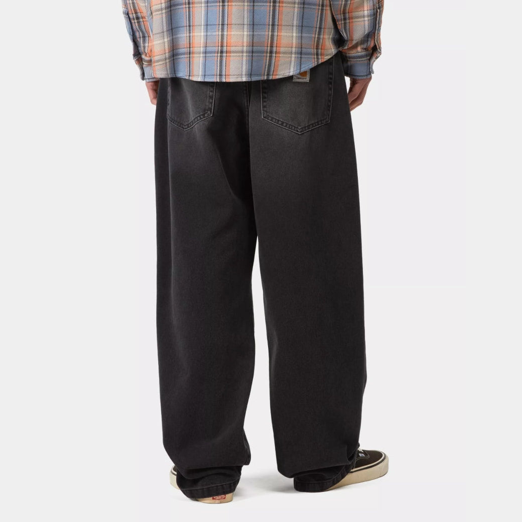 Carhartt WIP Landon jeans in blue-black denim with worn, bleached finish