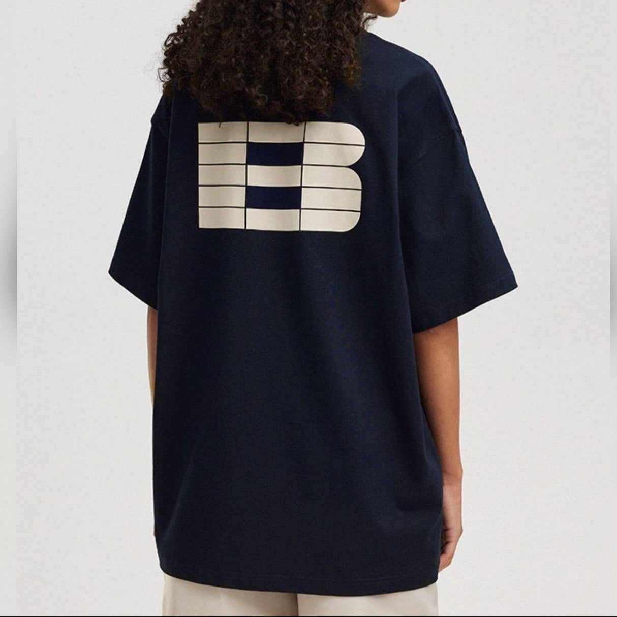 Boneless B Foam Logo Tee Navy - ORIGINALFOOK