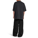 Balenciaga Faded Black Uniform Merch Oversized Fit Tee Black - ORIGINALFOOK