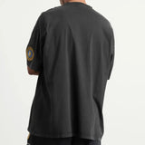 Balenciaga Faded Black Uniform Merch Oversized Fit Tee Black - ORIGINALFOOK