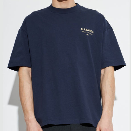 AllSaints Underground Logo Tee MoonLit Blue - ORIGINALFOOK