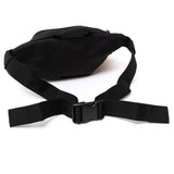 Black Carhartt Classic Waist Bag with adjustable strap and multiple compartments, designed for practical everyday use.