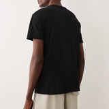 Black Polo Ralph Lauren classic fit heavyweight short sleeve tee, casual men's apparel, shown on a plain background.
