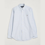 Polo Ralph Lauren Custom Fit Long Sleeve Oxford Shirt White/Blue Striped