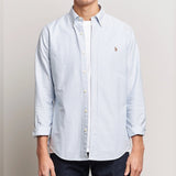 Polo Ralph Lauren Custom Fit Long Sleeve Oxford Shirt White/Blue Striped