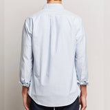 Polo Ralph Lauren Custom Fit Long Sleeve Oxford Shirt White/Blue Striped