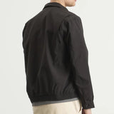 Black Polo Ralph Lauren Bi-Swing Harrington Jacket, stylish men's outerwear with classic design and logo detail.