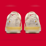 Nike PEACEMINUSONE x Cryoshot CTR360 Maestri II shoes in natural university red, featuring sleek design and athletic style.