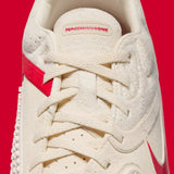 Nike PEACEMINUSONE x Cryoshot CTR360 Maestri II shoes in natural university red, featuring a sleek athletic design.