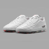 White Nike Cryoshot Zoom M9 shoes from Virgil Abloh Archive x Nike collection, featuring a sleek, modern design.