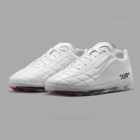 White Nike Cryoshot Zoom M9 shoes from Virgil Abloh Archive x Nike collection, featuring a sleek, modern design.