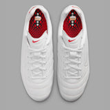 White Nike Cryoshot Zoom M9 shoes from the Virgil Abloh Archive x Nike collection, showing the sleek design and branding.