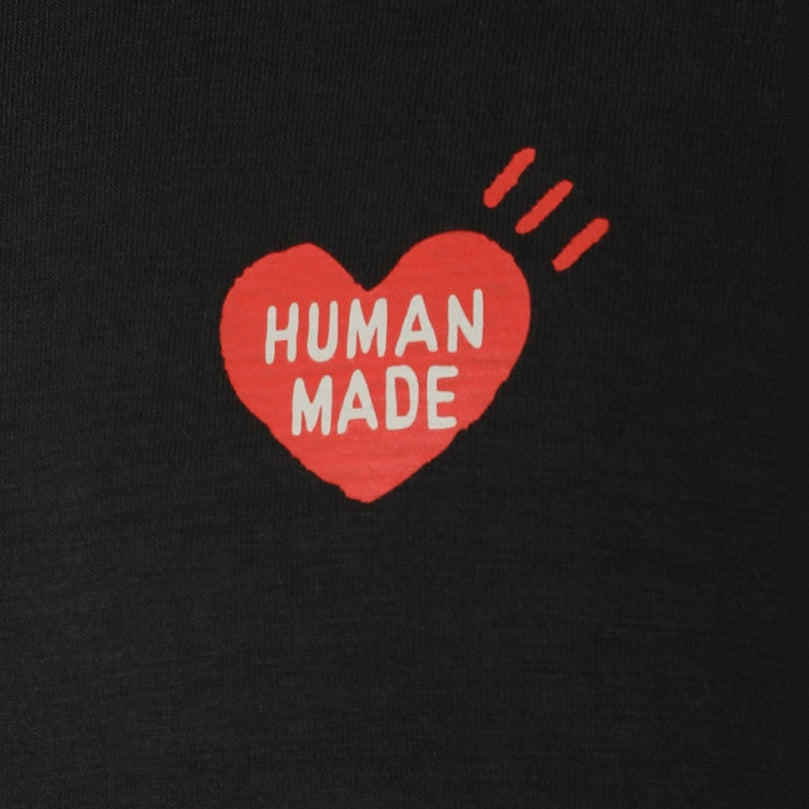 Black Human Made Japanese-Style Duck Tee featuring a duck graphic, casual crewneck design, and streetwear-inspired style.