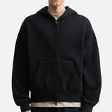 Fear Of God Essentials Metallica Logo Classic Zip-up Hoodie Jet Black