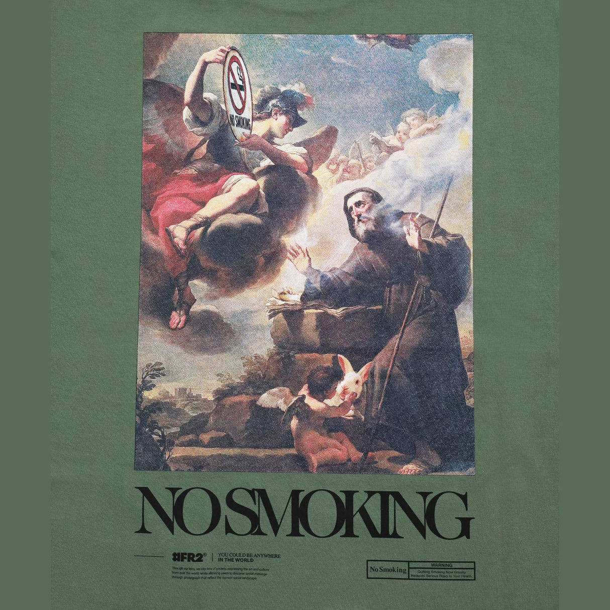 FR2 No Smoking Art Tee Green