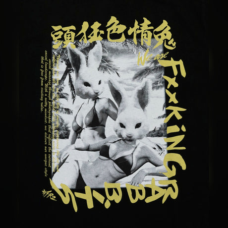FR2 We are Fxxking Rabbits Tee Black