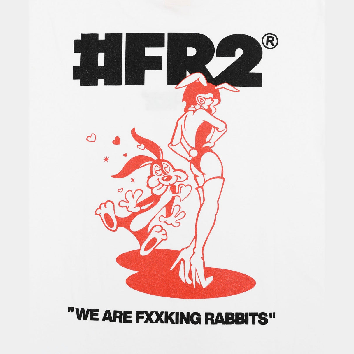 FR2 Bunny Seduction Tee White