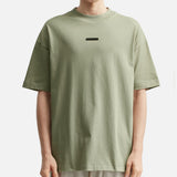 Fear of God Essentials Metallic Logo Classic Tee Abbey Stone