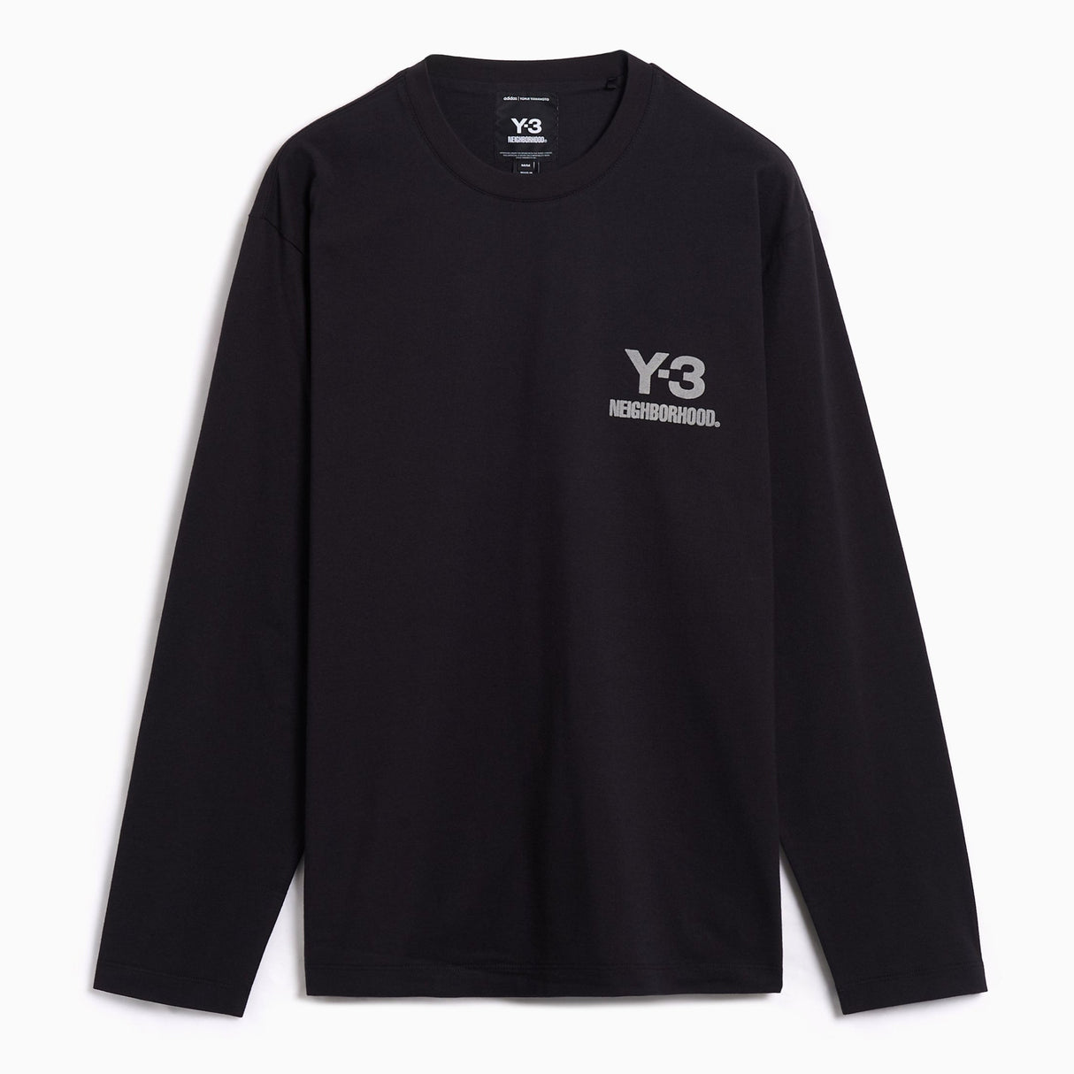 Neighborhood X Y-3 Logo Long Sleeve Tee Black