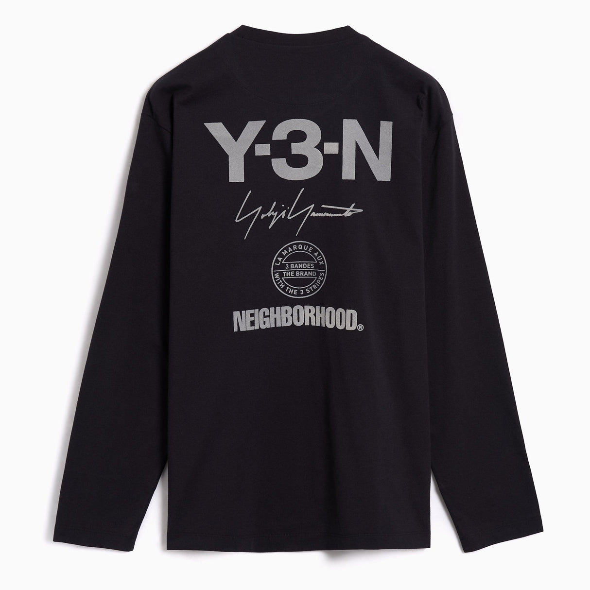 Neighborhood X Y-3 Logo Long Sleeve Tee Black
