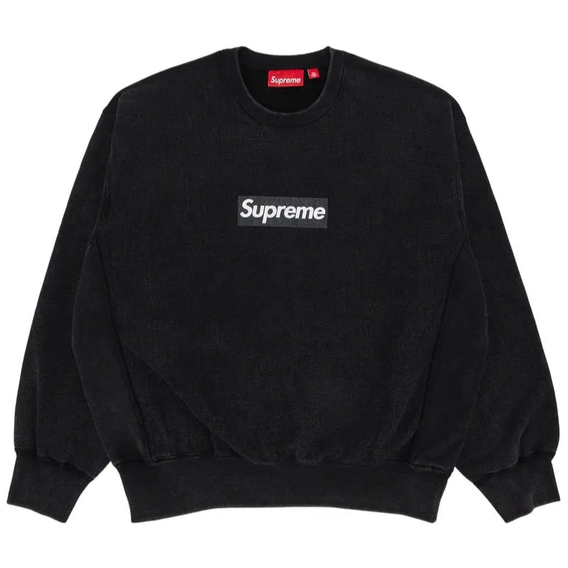 Supreme Box Logo Sweatshirt Washed Black